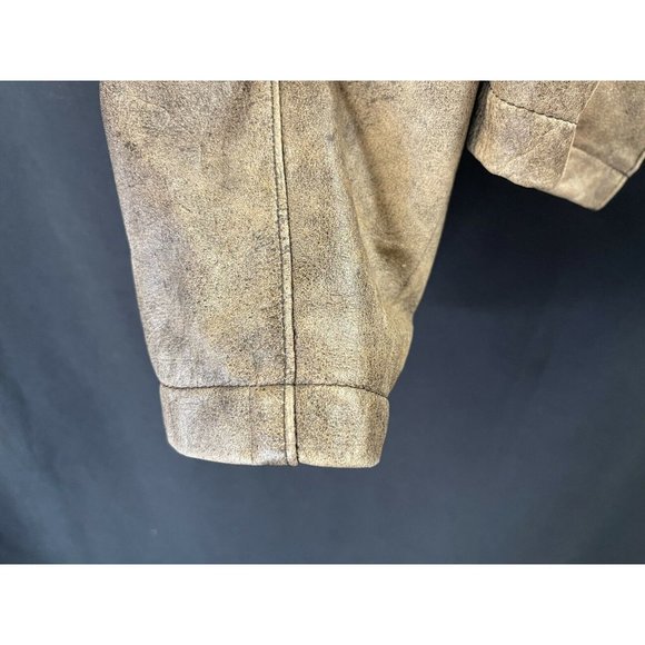 Vtg The Flight Club Aviator Jacket Leather Womens Medium Pioneer 1910-87 Patch - Picture 6 of 7